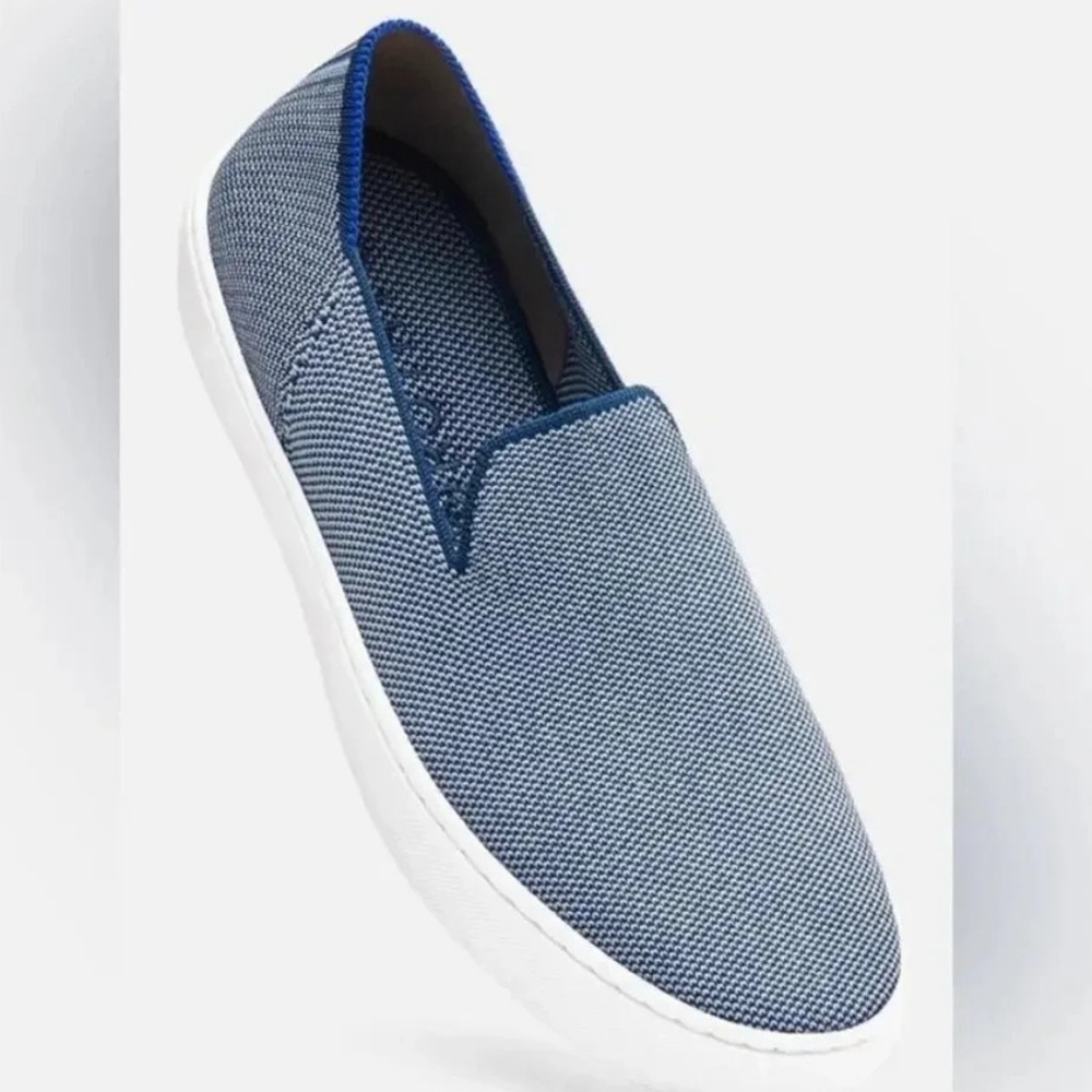 ROTHYS sz 11 THE ORIGINAL slip on blue/white sneakers